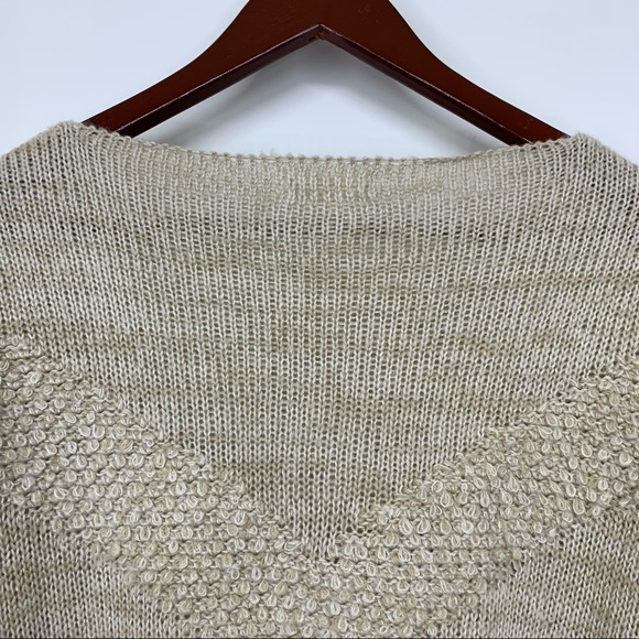 Coco & Jaimeson Oversized Boucle Loop Knit Textured Crewneck Sweater Size Medium - Picture 9 of 15